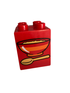 Lego® Duplo kostka s potiskem misky